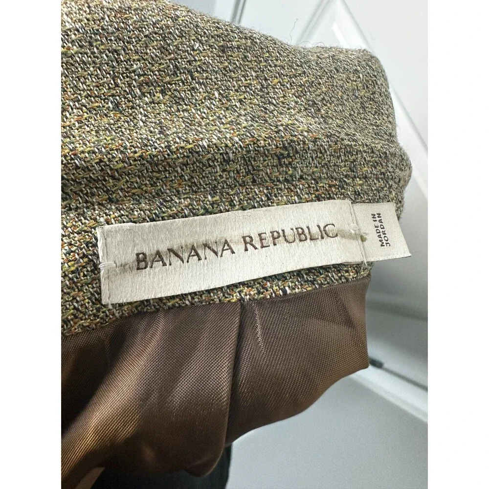 Banana Republic Relaxed Marzotto Italian 44L Linen Blazer Sport Coat Jacket NWT